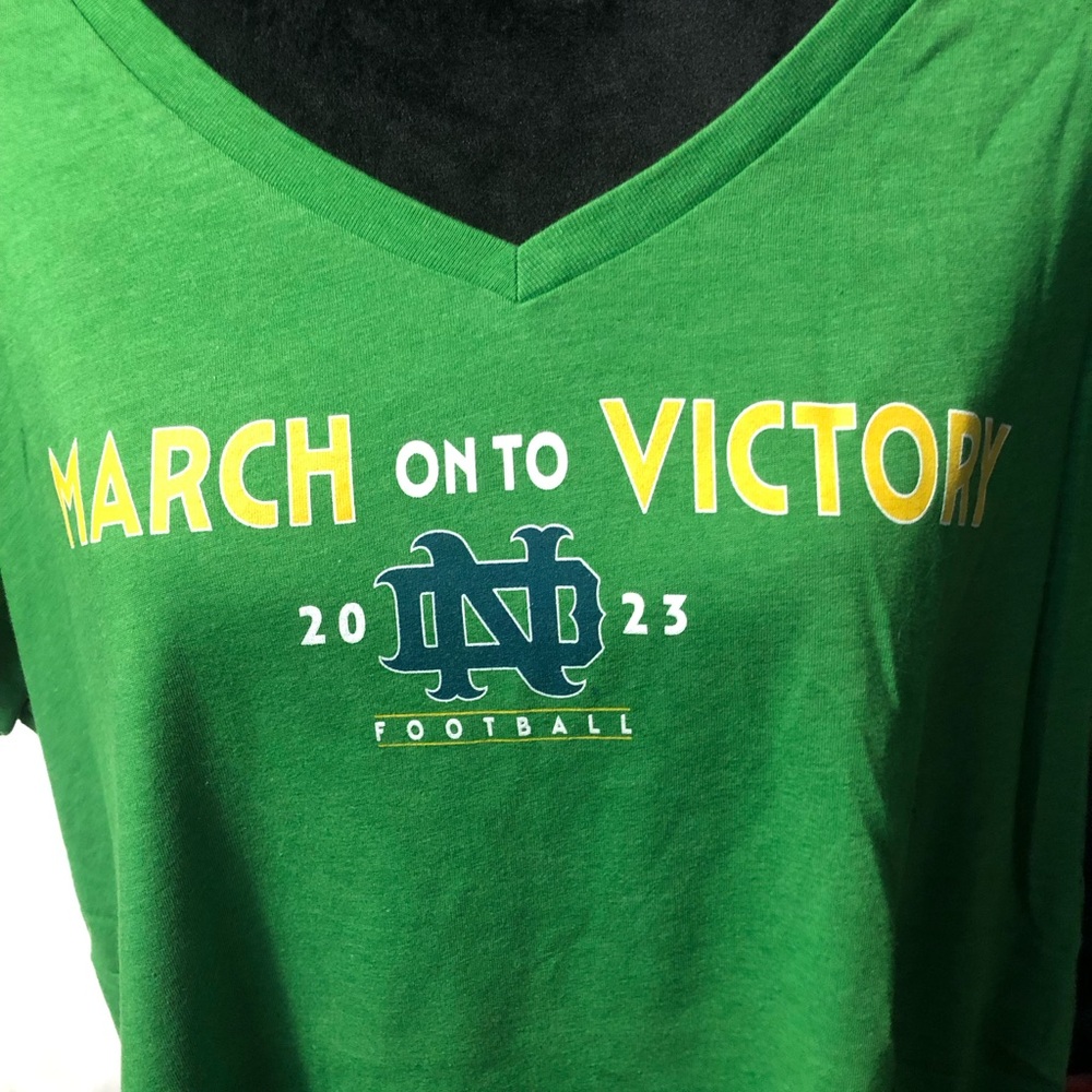 “The Shirt” for 2023 Notre Dame Fighting Irish Green Football T-Shirt 2XL